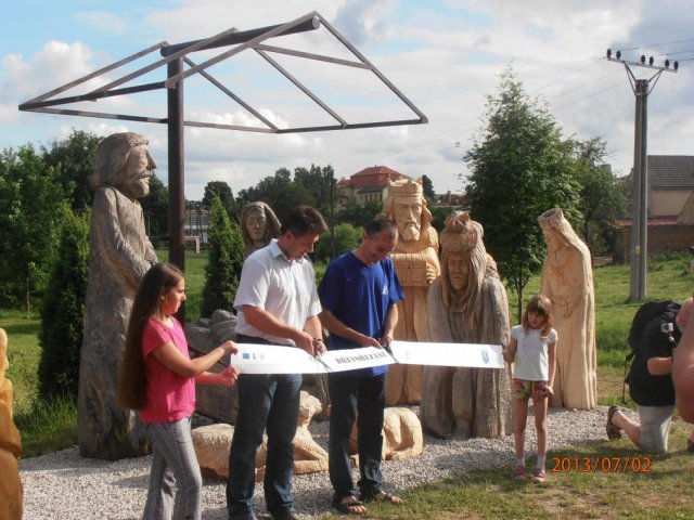 Odhalení nových soch v Betlému v Třešti, 2.7.2013